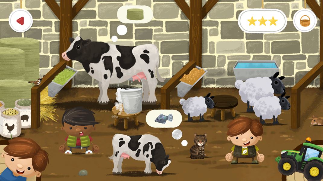 Farming Simulator Kids Kraviky a vetky zvieratk nm dvaj produkty, z ktorch vyrbame zas nieo in. Take iadne steaky.