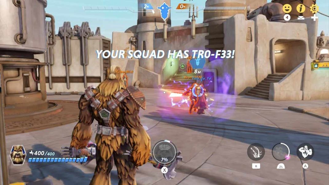 Star Wars: Hunters Hra obsahuje tvoricu hernch reimov