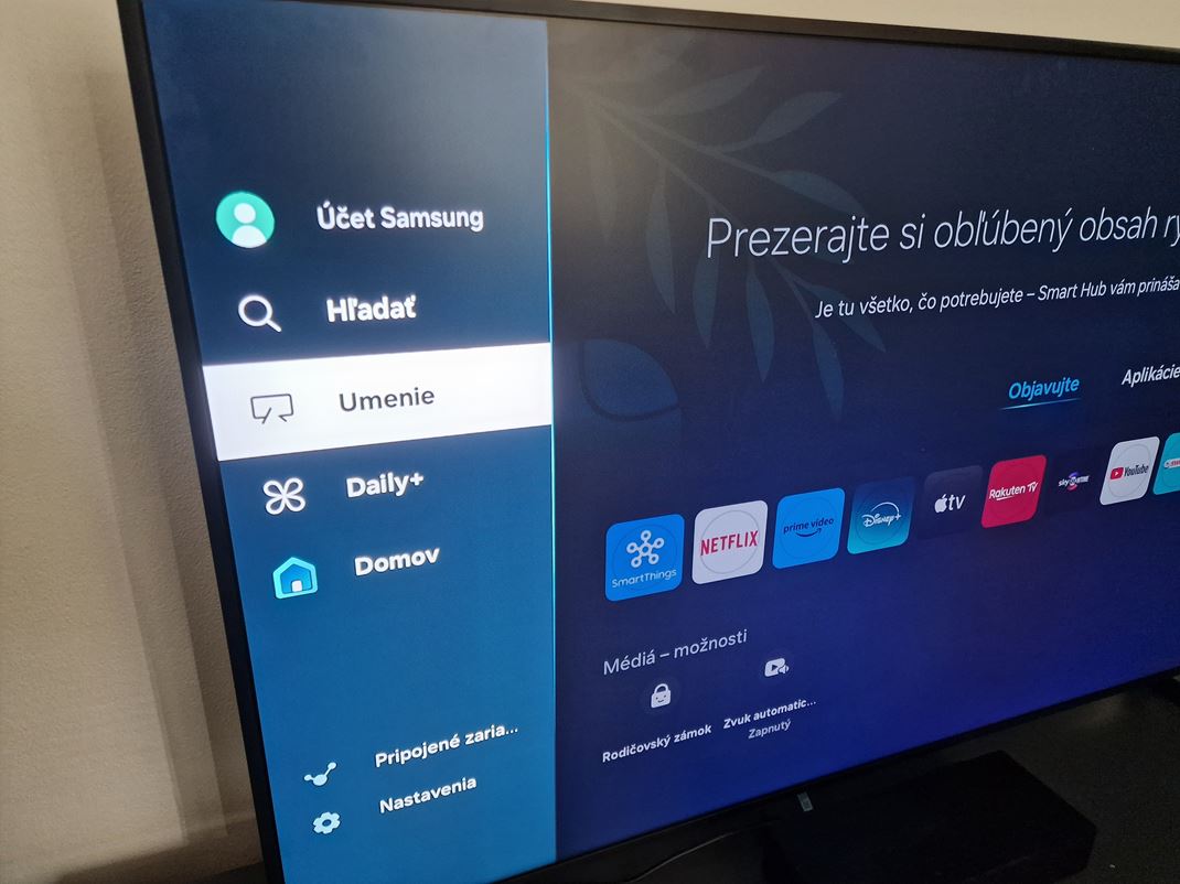 Samsung The Frame TV - QE65LS03D - TV ako obraz Menu v tomto TV roziruje zloka Umenie na ponuku obrazov (aj s predplatnm)