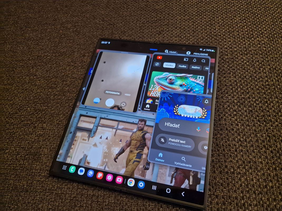 Samsung Galaxy Z Fold6 Okn si mete aj vone rozloi.