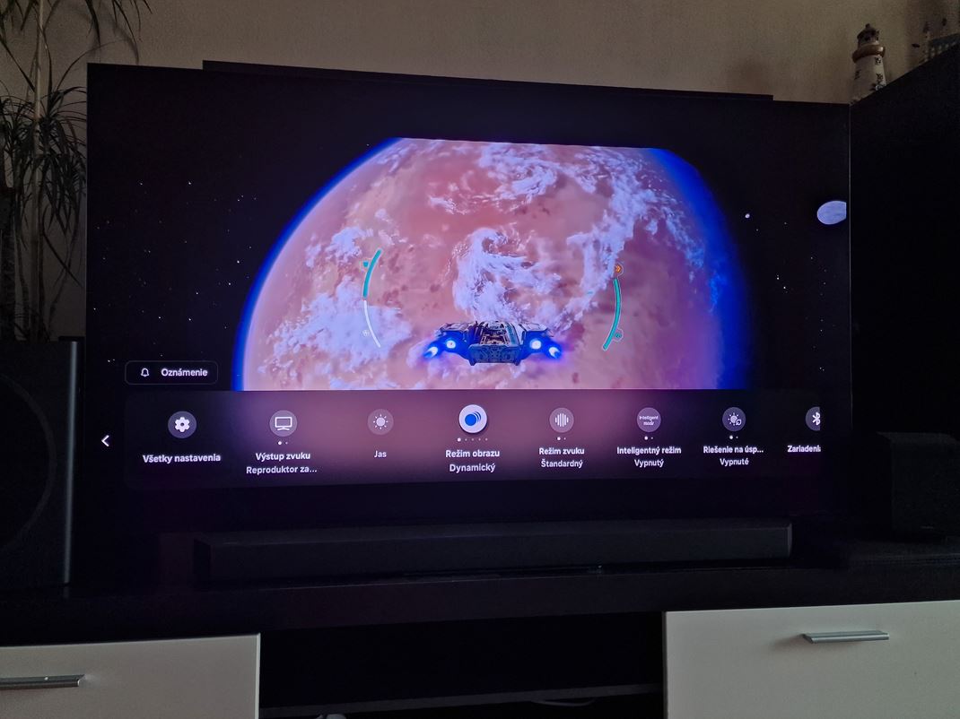 Samsung QD-OLED TV 65'' S95D TV m zkladn rchle menu nastaven