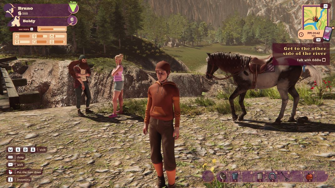 My Horse: Bonded Spirits Natrafte na niekoko NPC postv. S dos udn a bezduch.