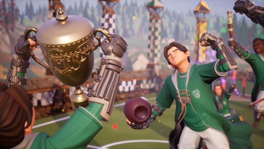 Harry Potter: Quidditch Champions Hra perfektne zachytva atmosfru zpasov ako z filmov.