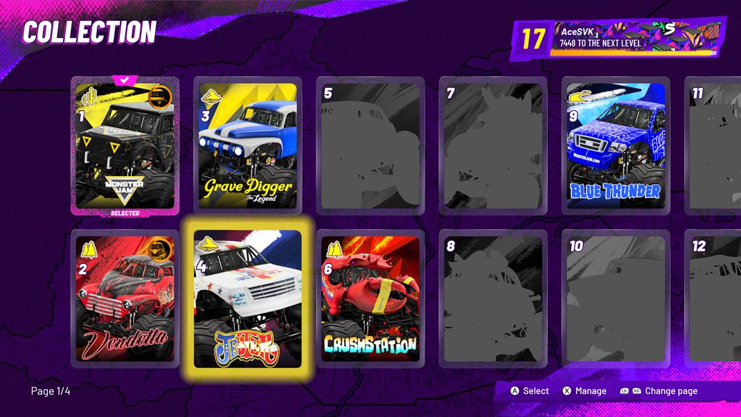 Monster Jam Showdown K dispozcii je obrovsk mnostvo truckov