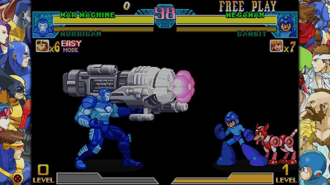 Marvel vs. Capcom Fighting Collection: Arcade Classics Dvojica Marvel vs. Capcom hier je u mechanicky vemi dotiahnut