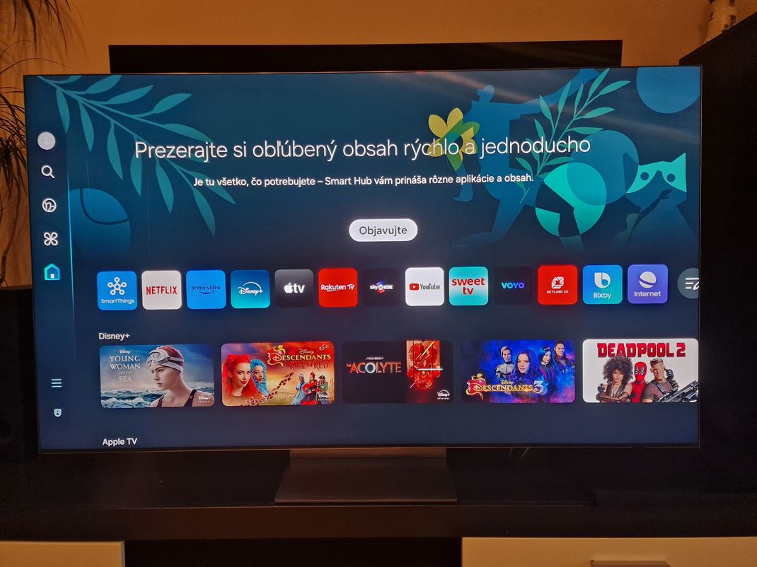 Samsung QLED 65'' QN900D - 8K miniLED TV Systm je stle Tizen s niekokmi vylepeniami.