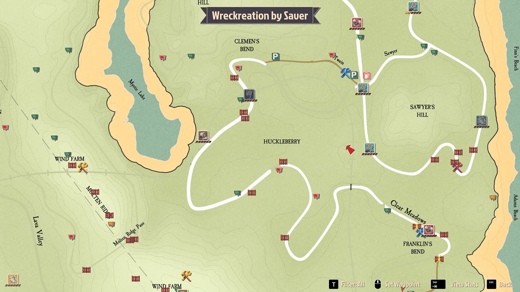 Wreckreation Tentoraz autori sksili rozsiahle otvoren prostredie.