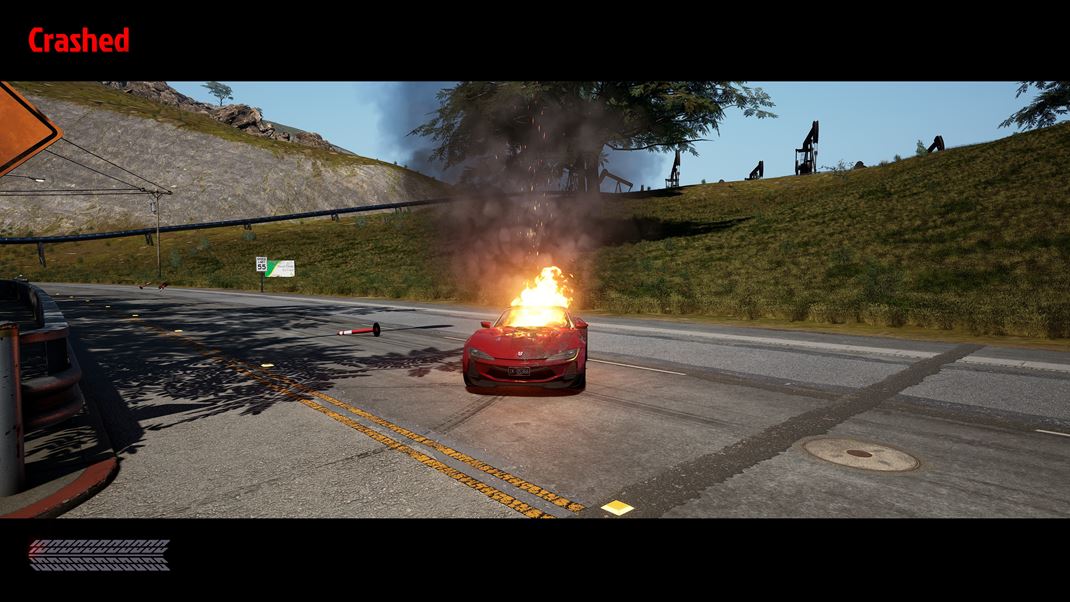 Wreckreation Ovldanie je isto arkdov a auto je takmer prilepen k ceste v zkrutch a aj na kopcoch, ale pozitvom je, e auto mete nii.