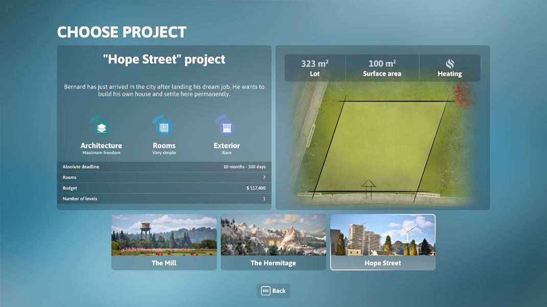 Architect Life: A House Design Simulator Zana sa vberom projektu.