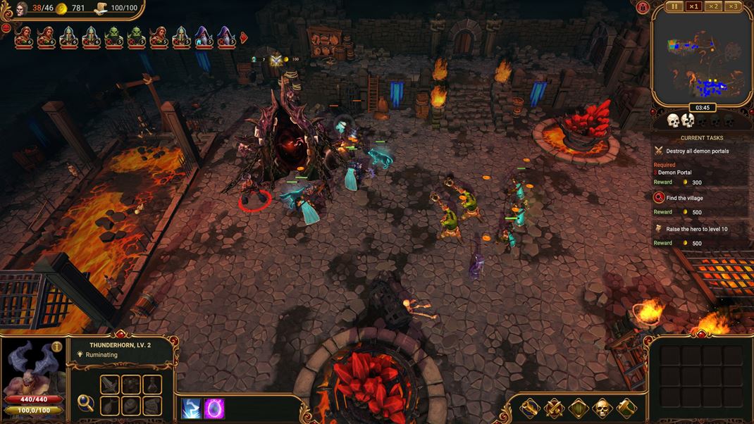 Lessaria: Fantasy Kingdom Sim Touto brnou prichdzaj montr, treba ju znii.