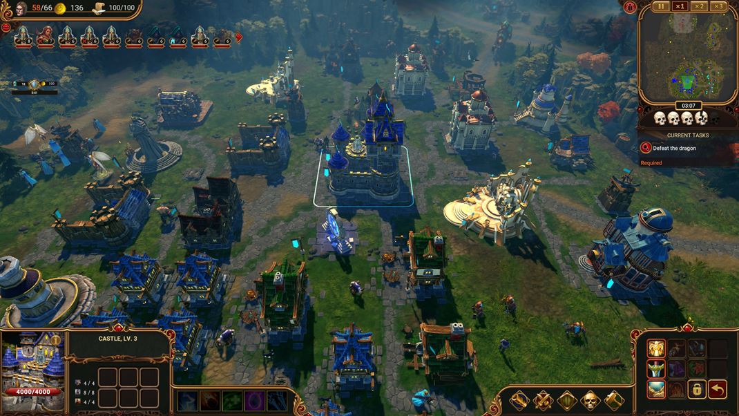 Lessaria: Fantasy Kingdom Sim Krovstvo v plnej krse - na niektorch mapch vak mte vemi limitovan pristor na vstavbu.