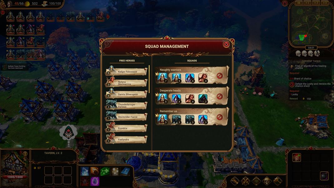 Lessaria: Fantasy Kingdom Sim Vytvranie drun prina efektvnejch hrdinov, ktor spolupracuj.