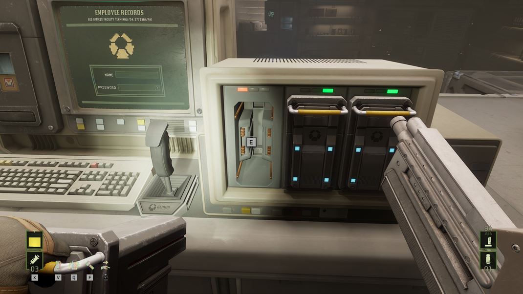Alien: Rogue Incursion Evolved Edition - Part One Bene interagujete s objektmi v okol, aj ke niektor veci s nepouiten.