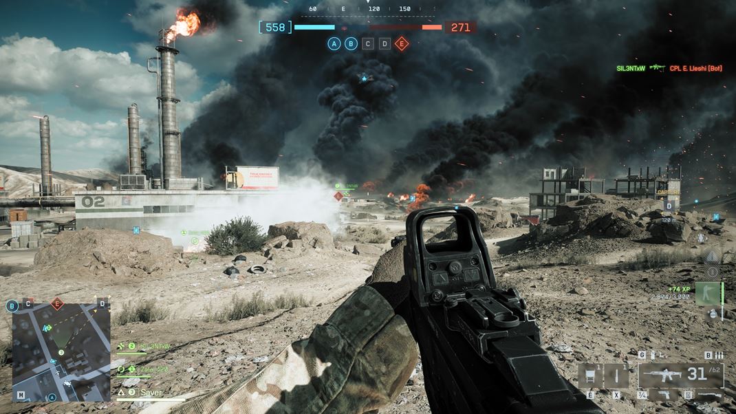 Battlefield 6 Na niektorch mapch to vyzer ako vo vojne.
