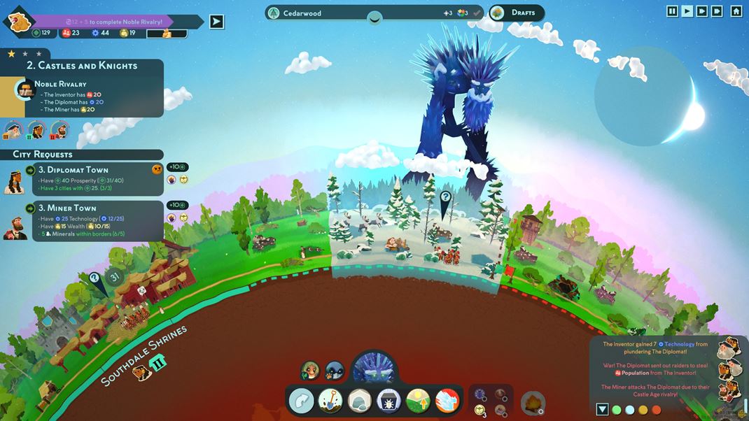 Reus 2 Kad obor ponka nieo trochu in, ale vetci dohromady formuj plantu pod vam velenm.