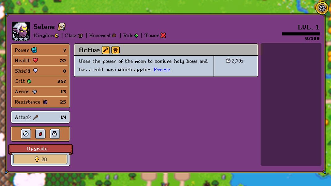 Super Fantasy Kingdom Hrdina (ale aj ostatn jednotky)leveluje, zskava nov schopnosti a vybavenie.