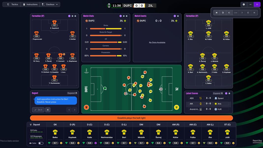 Football Manager 26 Ak v pota nedva modern 3D zobrazenie, mete sa vrti k prastarmu 2D