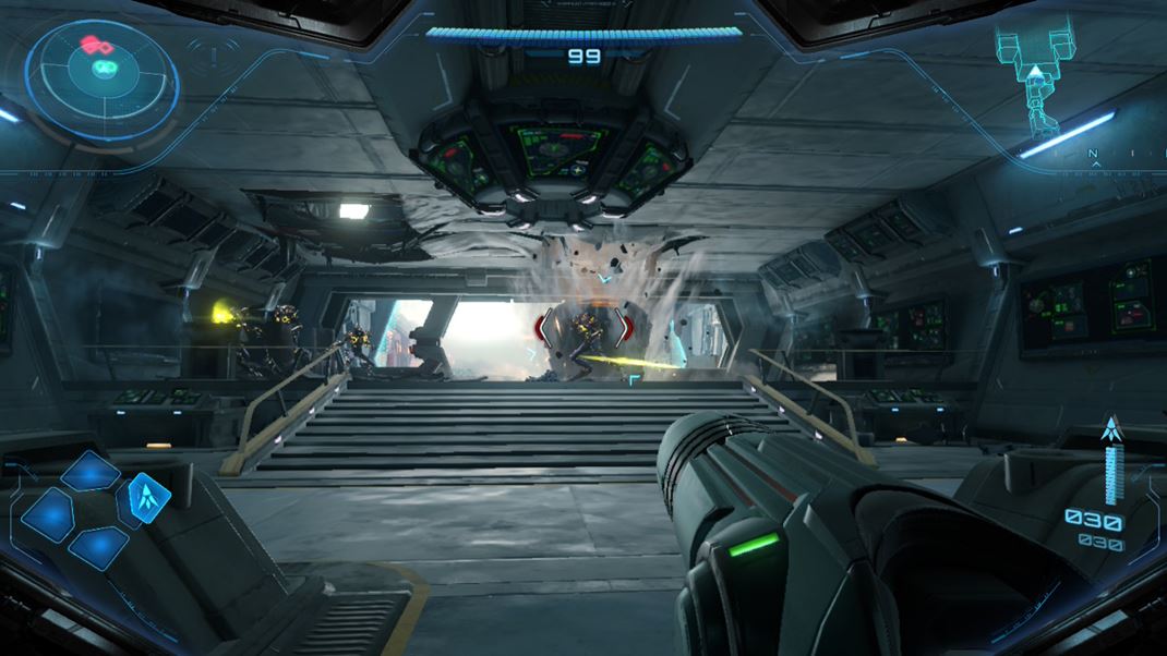 Metroid Prime 4: Beyond Akcia zabav a do rk sa vm dostan rzne zbrane