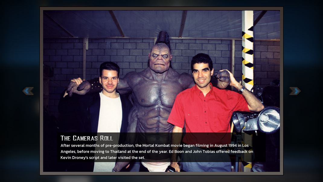 Mortal Kombat: Legacy Kollection Pr materilov sa ulo aj dnes kultovmu prvmu filmu