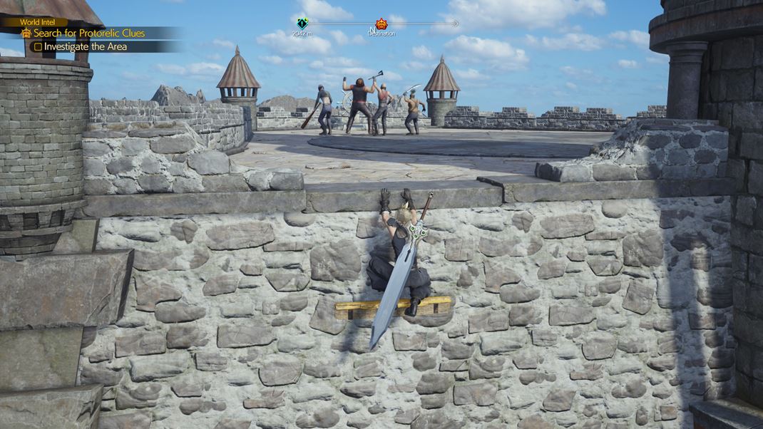Final Fantasy VII Rebirth (PC verzia) Lezenie a plhanie je vemi pohodln a urite sa bude hodi.