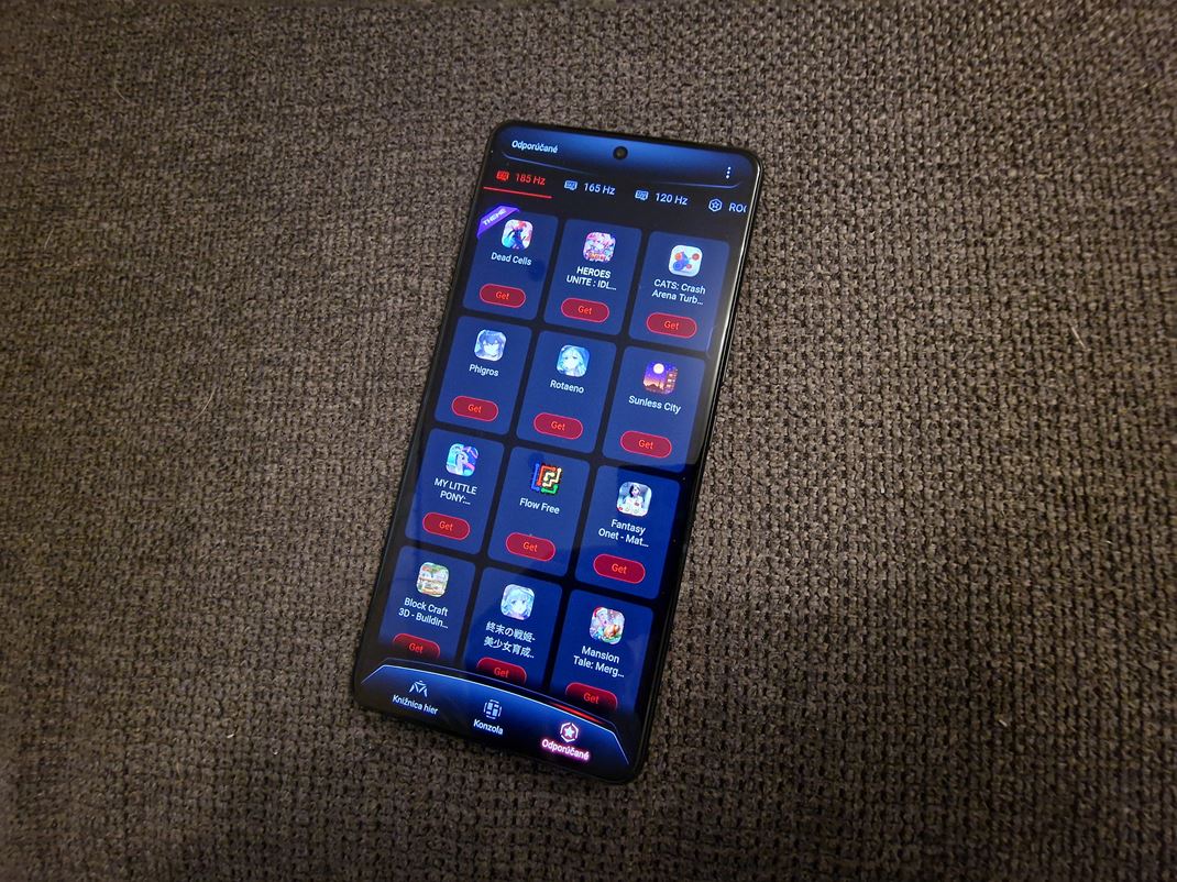 ROG Phone 9 Pro - hern mobil Asus m aj vber titulov, ktor pouvaj gamepad, alebo ktor maj podporu 185Hz displeju, ako aj filtre poda alch monost mobilu.