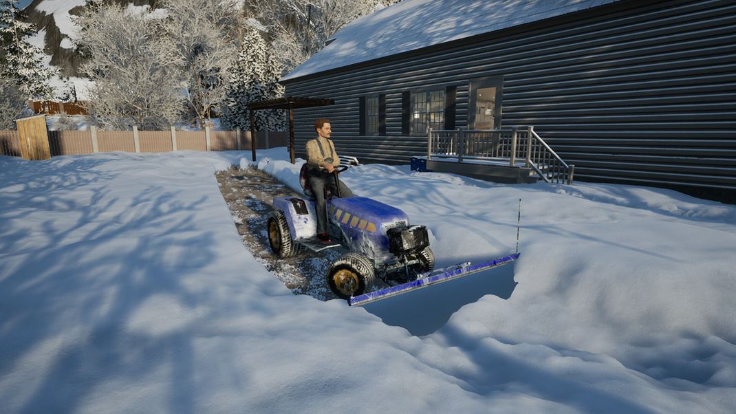 Snow Plowing Simulator Frajer s traktorom odh��a sneh.