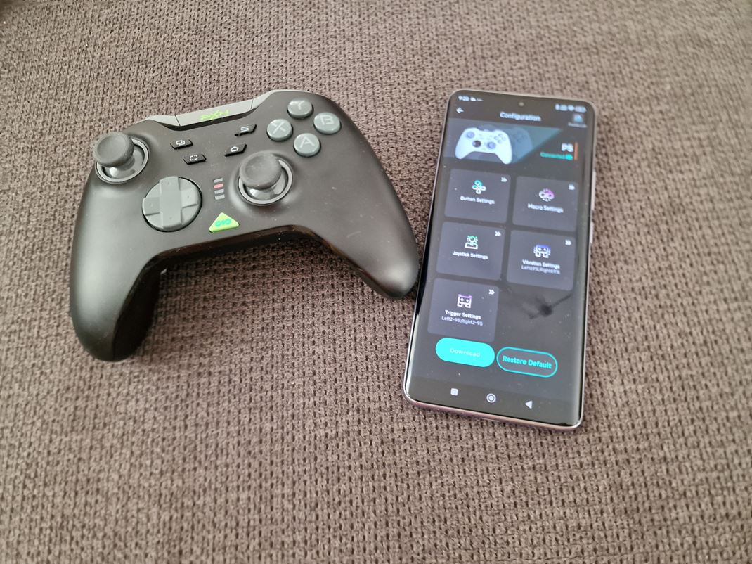 PXN P5 gamepad Gamepad nastavte cez mobil.