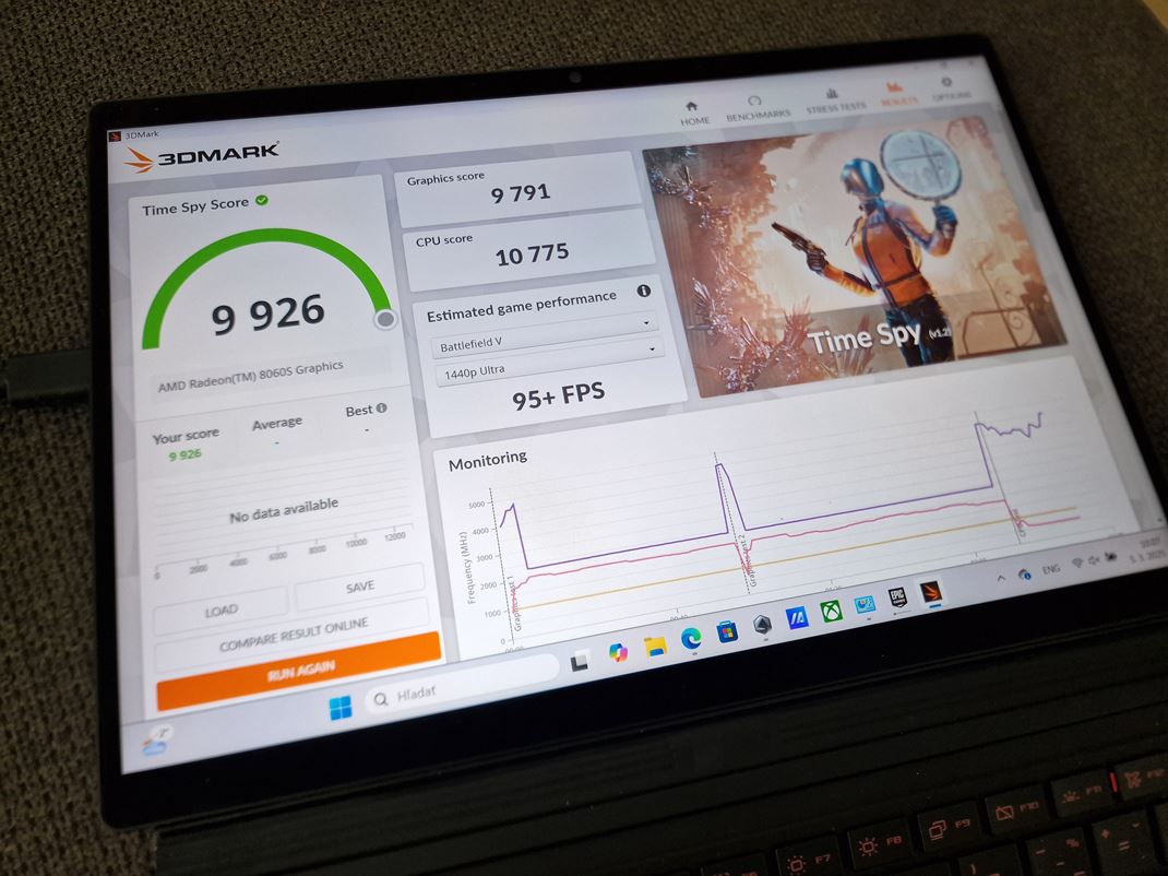 ROG Flow Z13 (2025) Vkon integrovanej grafiky je pekn a doahuje sa na RTX 4060