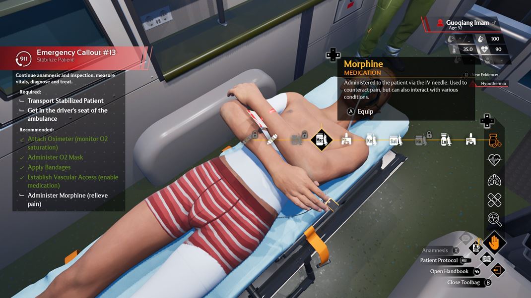 Ambulance Life: AParamedic Simulator iadne nahotinky, ale zachraovanie ivotov.