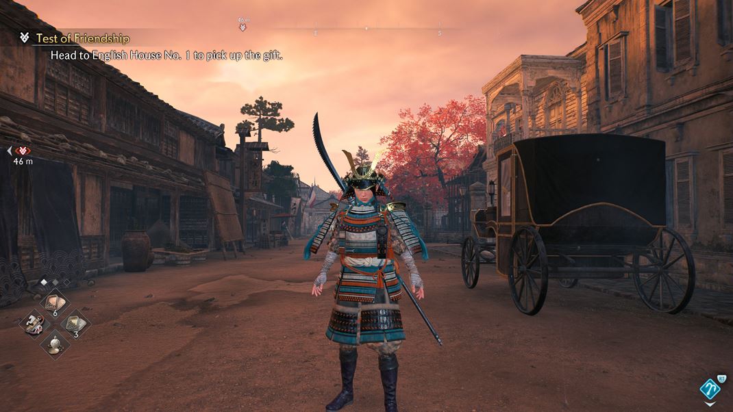 Rise of the Ronin (PC verzia) Mieanie vchodnej a zpadnej kultry je vidie najm v mestch.