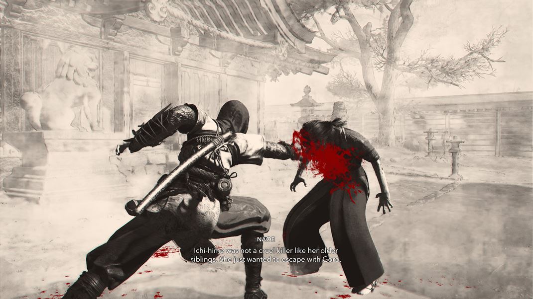 Assassin's Creed Shadows Zabjanie cieov bude ma ierno-bielo-erven efekt.