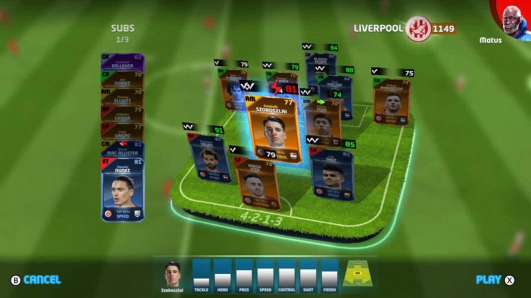 Sociable Soccer 25 Licencie nie s kompletn, ale njdete tu tiscky relnych hrov