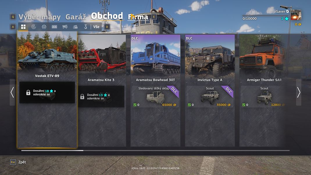 Roadcraft  Odomknanie a kupovanie novch vozidiel nebude chba.