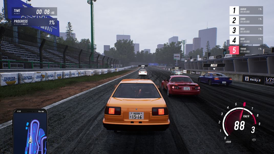 JDM: Japanese Drift Master Hra obsahuje aj klasick automobilov preteky, v tomto prpade s ale skr doplnkom na spestrenie.