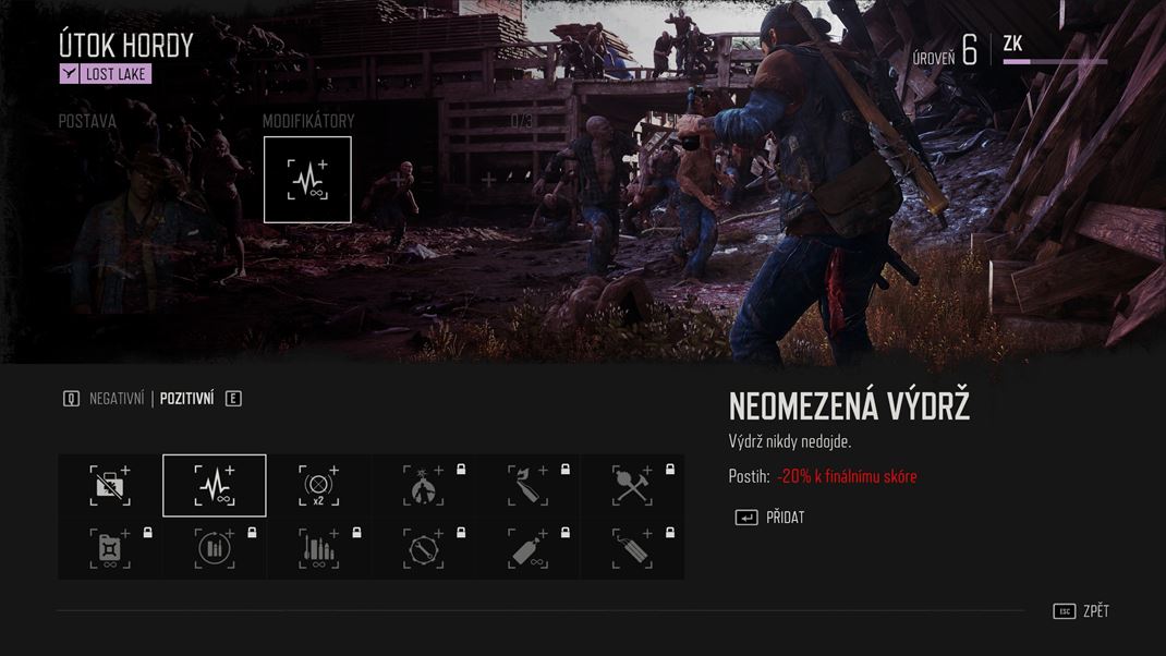 Days Gone - Broken Road (PC) / Remastered (PS5) Modifiktory menia situciu na bojisku a mu vm zvi alebo zni vsledn skre.