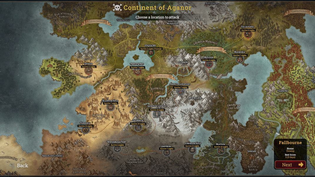 Darfall Survival md pokrva vzvami cel strategick mapu.
