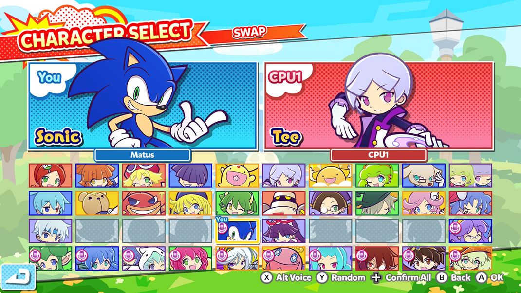 Puyo Puyo Tetris 2S Na vber je kopa postv a mete si ich postupne vylepova