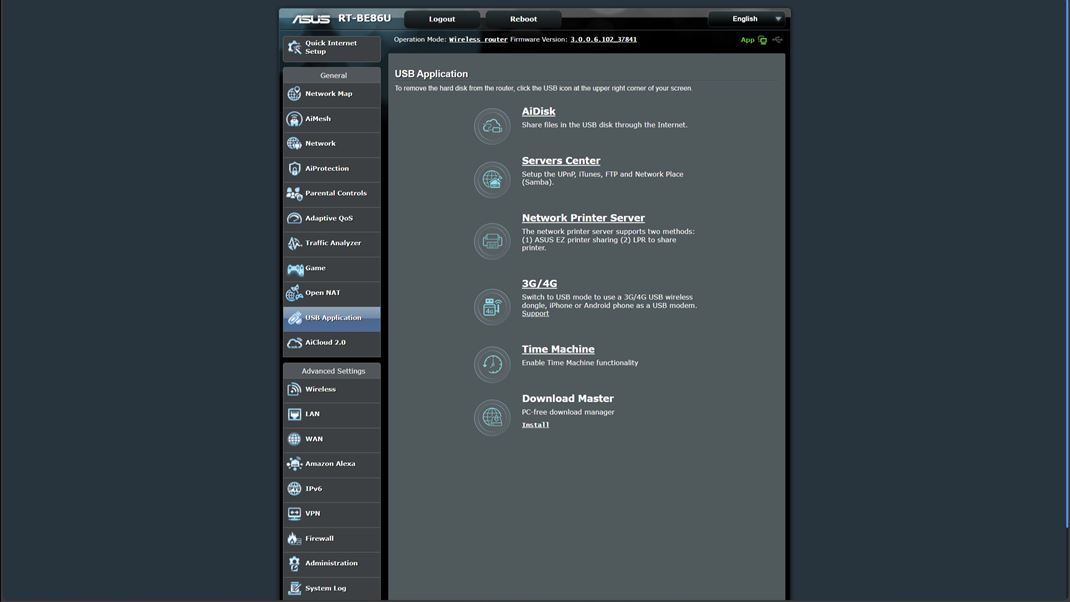 ASUS RT-BE86U - rchly Wifi router