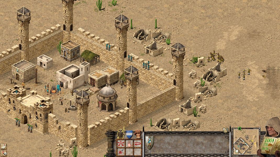 Stronghold Crusader: Definitive Edition Hradby s efektvne, obzvl᚝, ke tam umiestnite strelcov s lukmi a kuami.