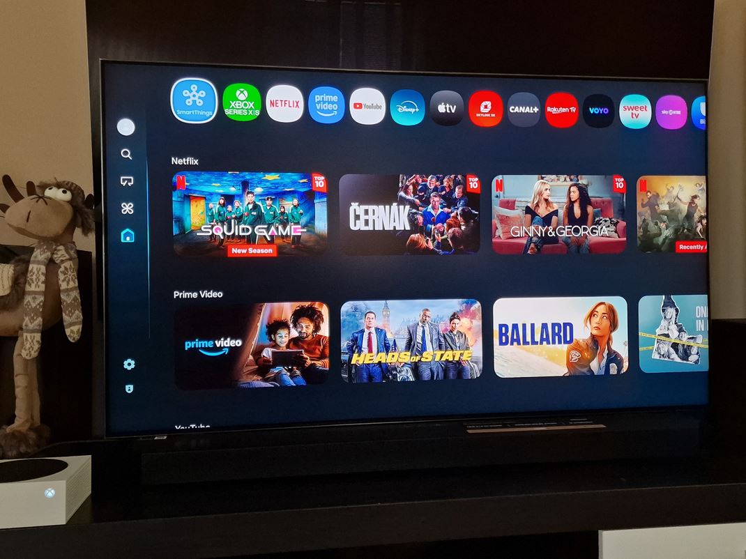 Samsung 55'' QN90F - Mini LED TV Menu dostalo mal pravy.