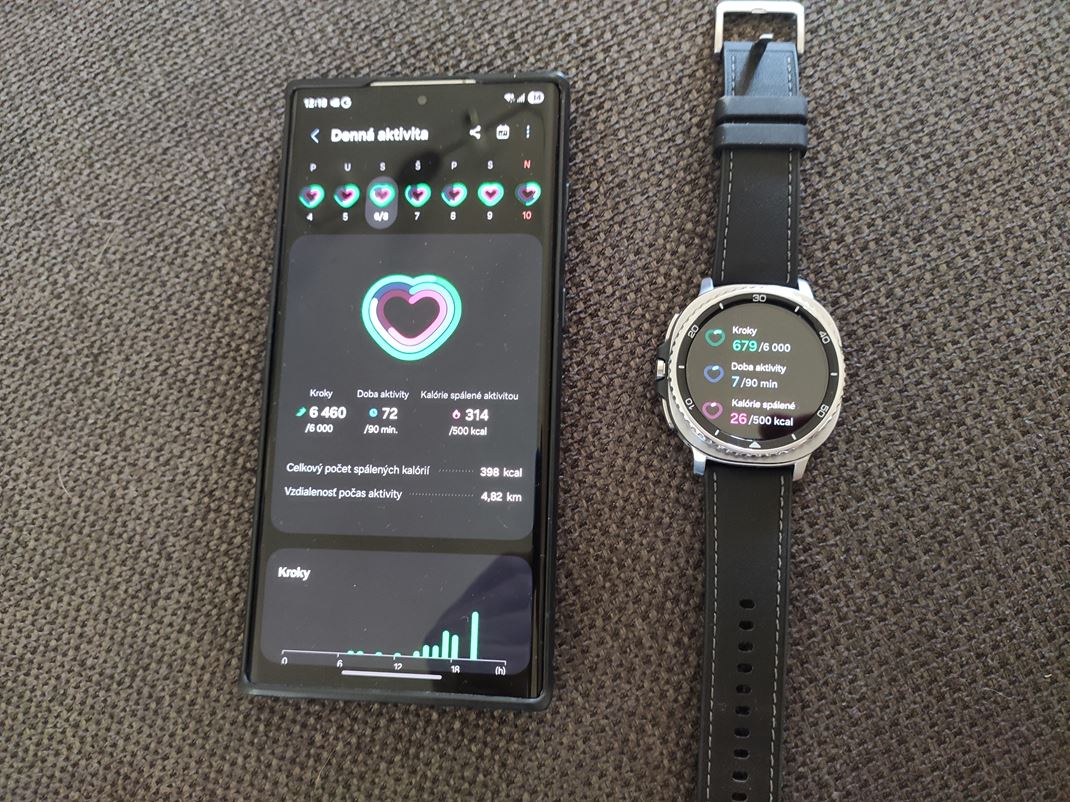 Samsung Watch 8 Classic Sledovanie fitnessu je u tandardom.