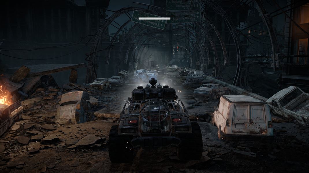Gears of War: Reloaded Trochu si aj zajazdte na vozidle.