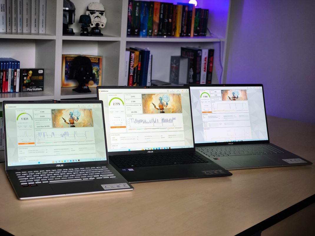 ASUS Vivobook - porovnanie Intel, AMD a ARM 