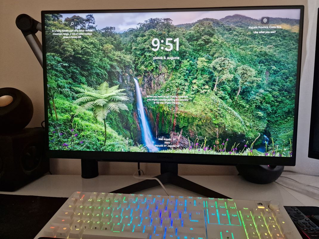 LG 27GS85Q - 1440p / 200Hz monitor Nesklame ani obraz v systme.