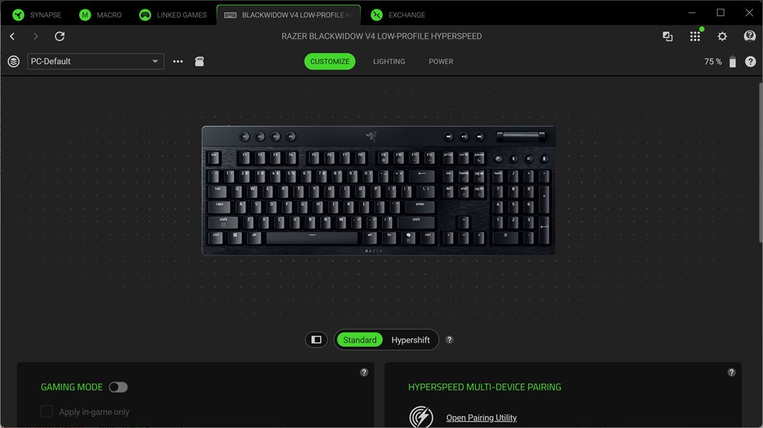 Razer BlackWidow V4 Low-profile Hyperspeed