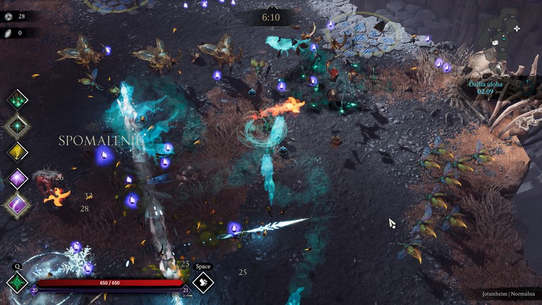 Jotunnslayer: Hordes of Hel Okolo vs bva takmer neustle mnostvo rznej hvede.