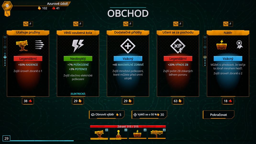 Deep Rock Galactic: Survivor Pri kadom leveli postavy si vyberte vylepenia, medzi rovami prikpite alie. Platia len v aktulnej misii.