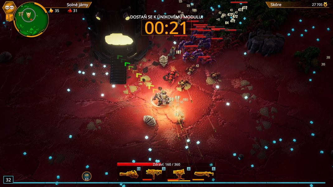 Deep Rock Galactic: Survivor Po porazen bossa vm zostvaj sekundy na dosiahnutie nikovho modulu.