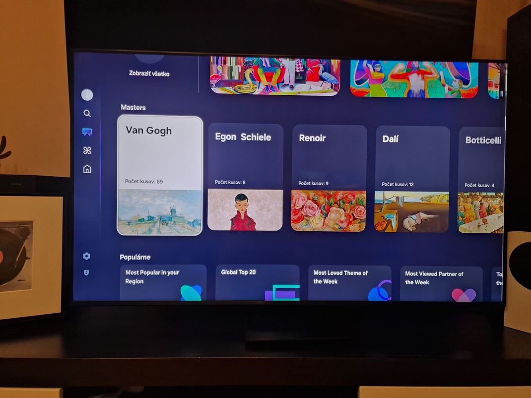 Samsung 55'' QN70 - Neo QLED TV Ambient as pridva maby ale aj rzne scenrie a screensaver animcie.