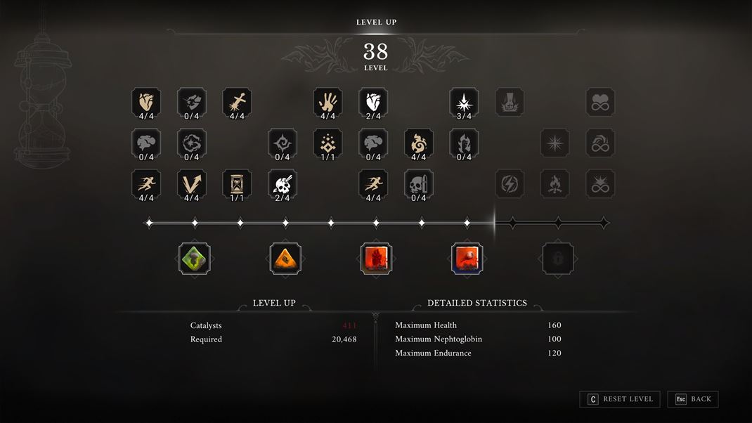 Valor Mortis Priamo�iary systém levelovania s pekným UI.